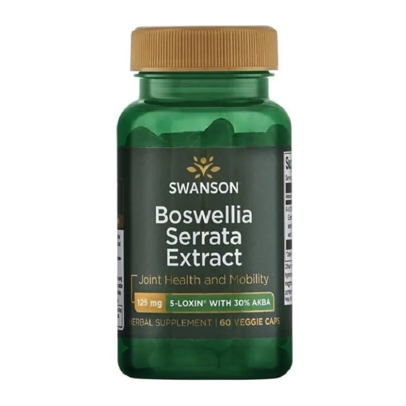 SWANSON Boswellia Serrata Extract 125mg 5-Loxin 60 vcaps.