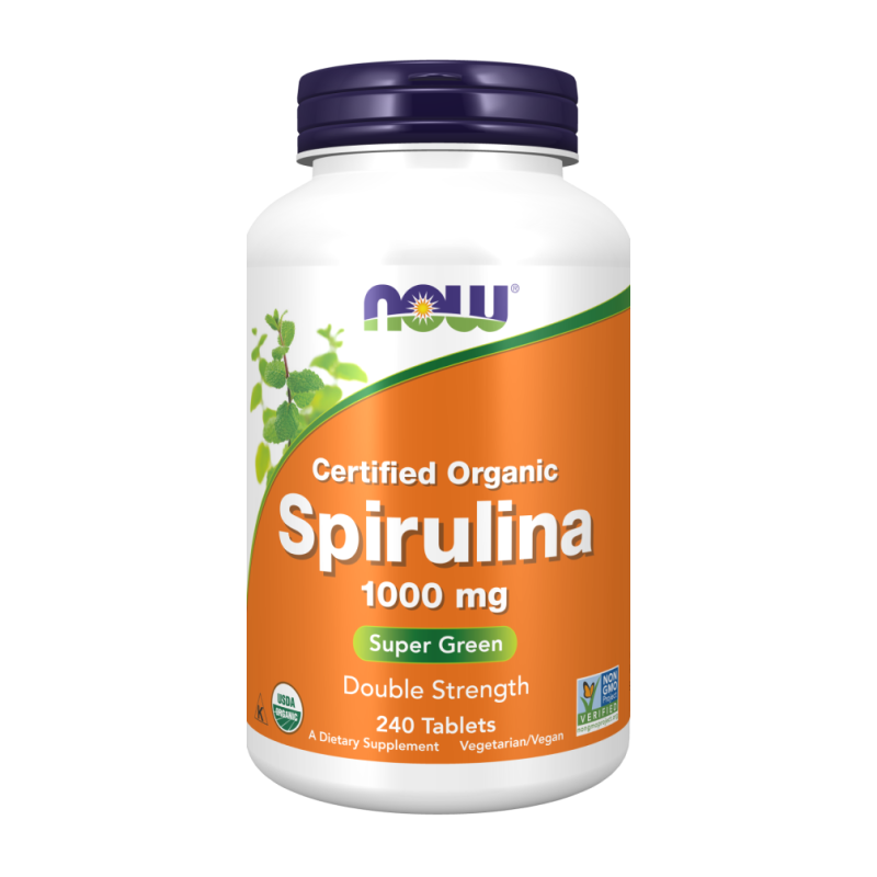Now Foods Spirulina Organic 1000 mg 240 tabs.