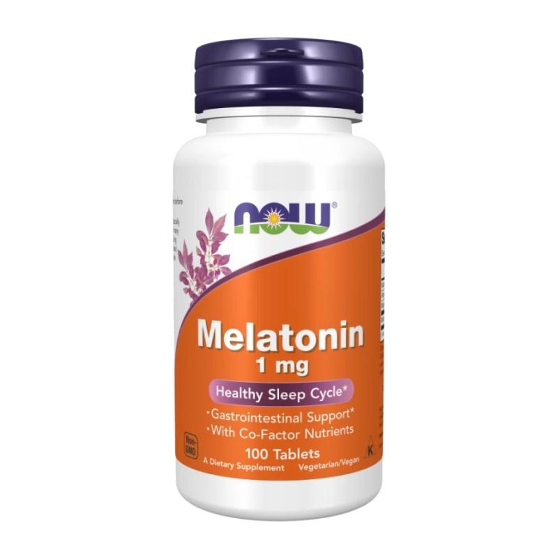 NOW FOODS Melatonina 1 mg 100 tabs.