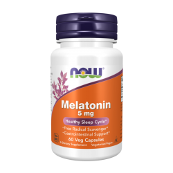 NOW FOODS Melatonina 5 mg 60 veg caps.