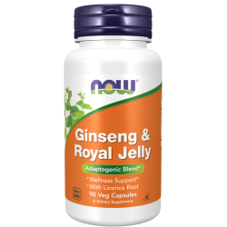 NOW FOODS Ginseng & Royal Jelly 90 veg caps.