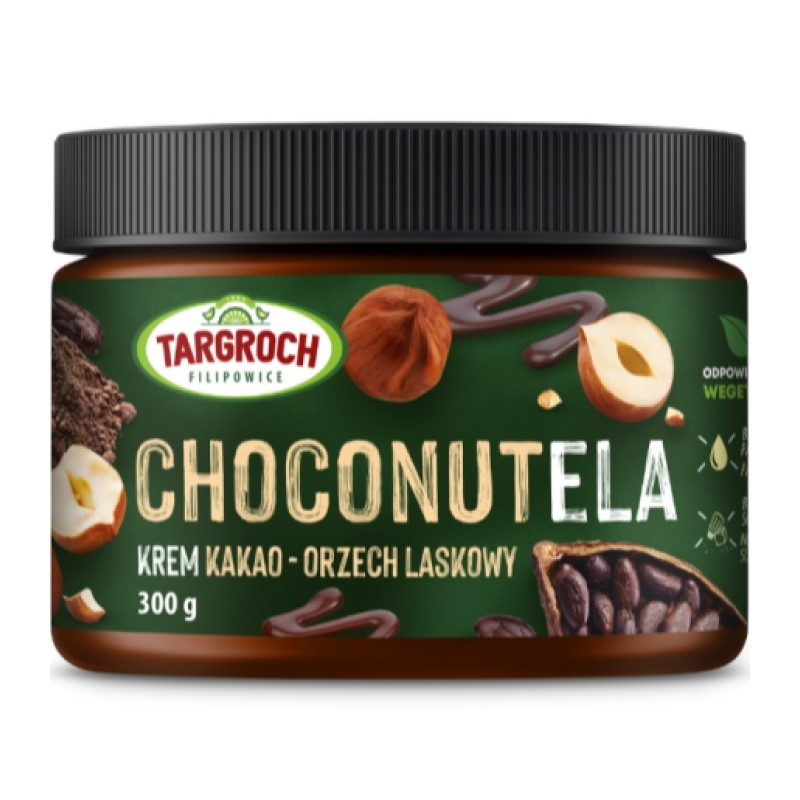 TARGROCH Choconutela z Orzechami Laskowymi i Kakao 300 g