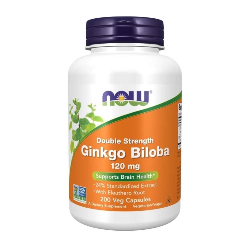 NOW FOODS Ginkgo Biloba 120 mg 200 veg caps.