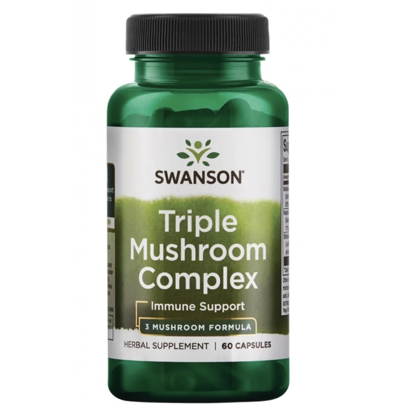 SWANSON Triple Mushroom Complex 60 caps.