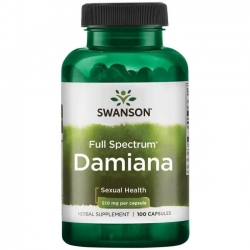 SWANSON Damiana Leaves 510 mg 100 caps.