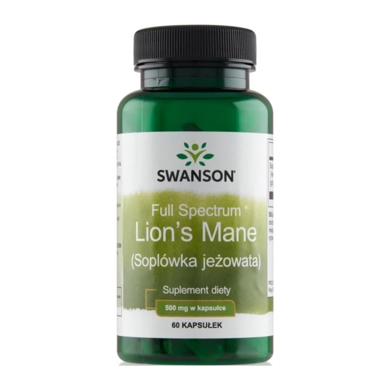 SWANSON Lion's Mane (Soplówka jeżowata) 60 kaps.