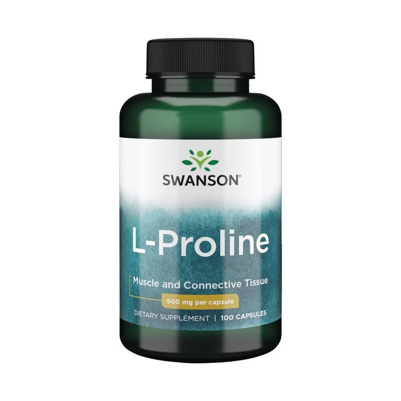SWANSON L-Prolina 500 mg 100 caps.