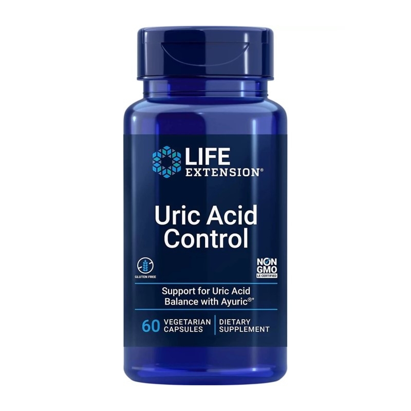 LIFE EXTENSION Uric Acid Control 60 vege caps.