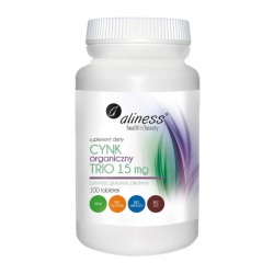 ALINESS Cynk Organiczny Trio 15 mg 100 tabs.