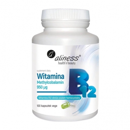 ALINESS Witamina B12 Methylcobalamin 100 veg caps.