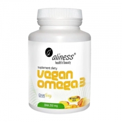 ALINESS Vegan Omega 3 DHA 250 mg 60 veg caps.