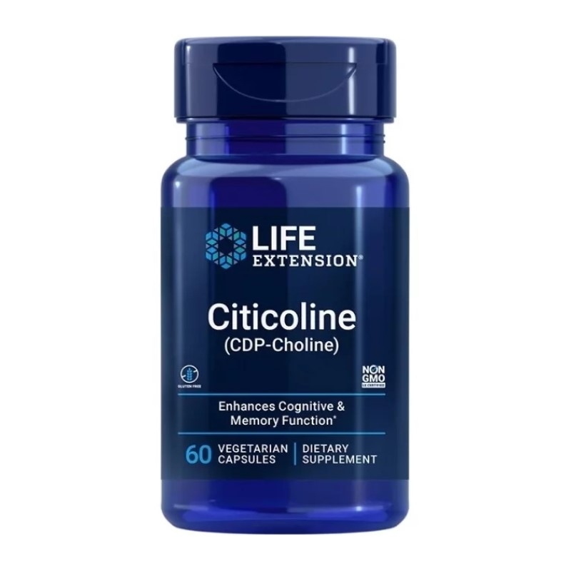 LIFE EXTENSION Citicoline (CDP-Choline) 60 vege caps.