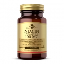 SOLGAR Niacin 100 mg 100 tabs.