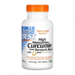 DOCTOR'S BEST Curcumin Turmeric C3 Complex 1000mg 120 tabl.