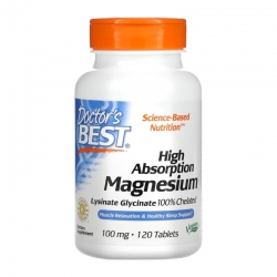 DOCTOR'S BEST High Absorption Magnesium 120 tabs.