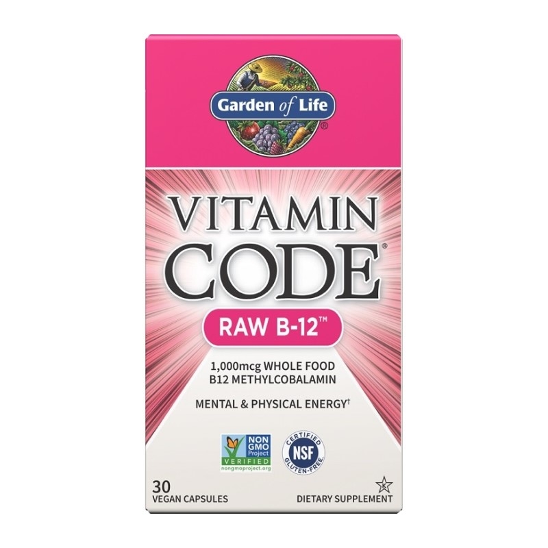 GARDEN OF LIFE  Vitamin Code RAW B-12 30 vcaps.