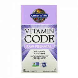 GARDEN OF LIFE Vitamin Code RAW Prenatal 90 veg caps.