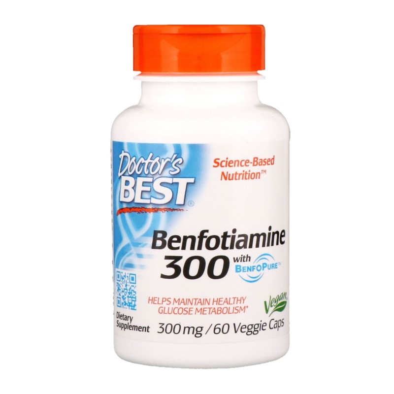 Doctors Best Benfotiamine 300 mg 60 vcaps.