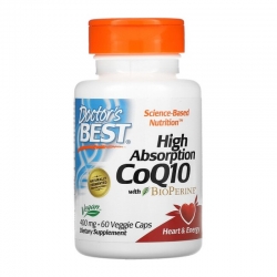 DOCTOR'S BEST Koenzym Q10 Bioperine 400 mg 60 veg caps.