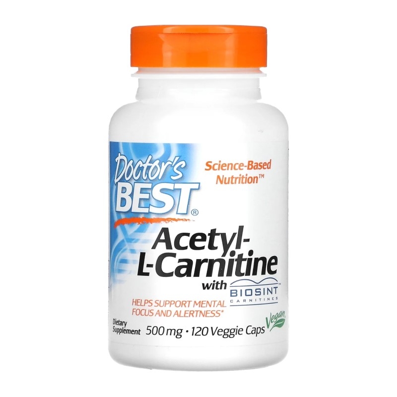 Doctors Best Acetyl-L-Carnitine 500mg 60 vcaps.