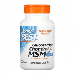 DOCTOR'S BEST Glukozamina, Chondroityna + MSM 120 caps.