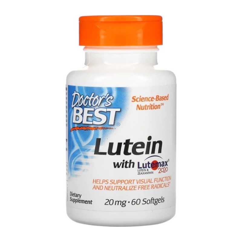 DOCTOR'S BEST Lutein Lutemax 20 mg 60 softgels