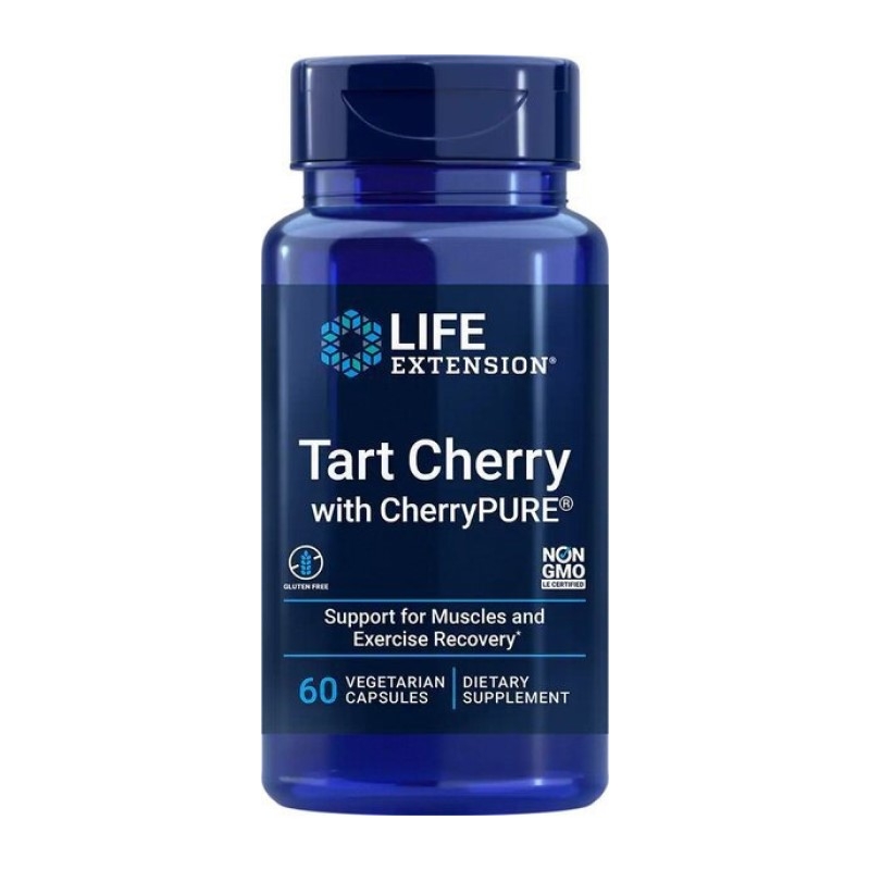 LIFE EXTENSION Tart Cherry With CherryPURE 60 vege caps.