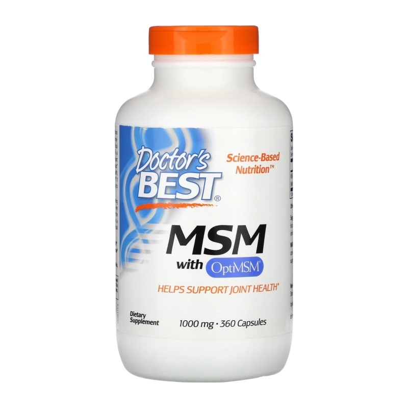 DOCTOR'S BEST MSM OptiMSM 1000 mg 360 caps.