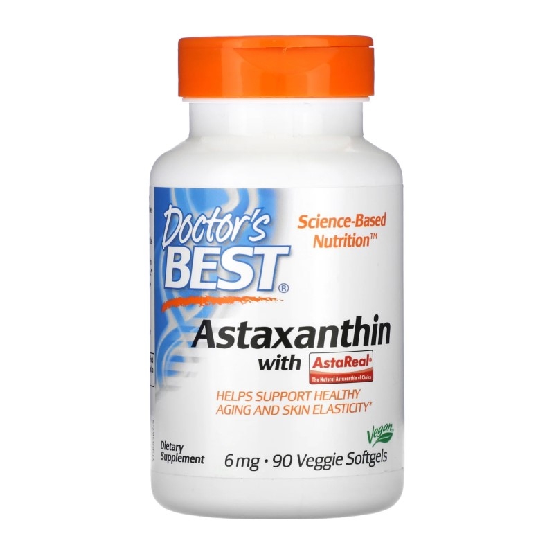 DOCTOR'S BEST Astaxanthin AstaPure 6mg 90veg-gels