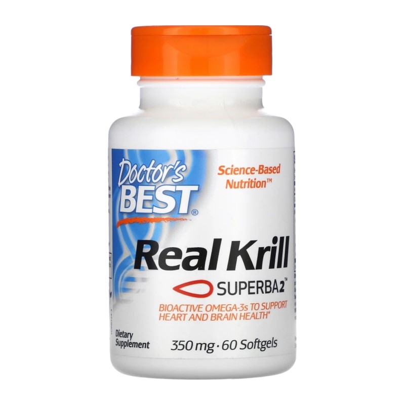 DOCTOR'S BEST Real Krill 350 mg 60 softgels