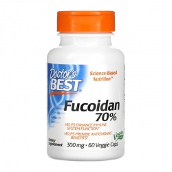 DOCTOR'S BEST Fucoidan 70% 300 mg 60 veg caps.
