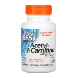 DOCTOR'S BEST Acetyl-L-Carnitine 500 mg 60 veg caps.