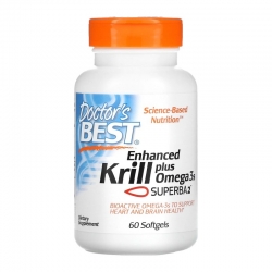 DOCTOR'S BEST Krill Omega 3 60 softgels