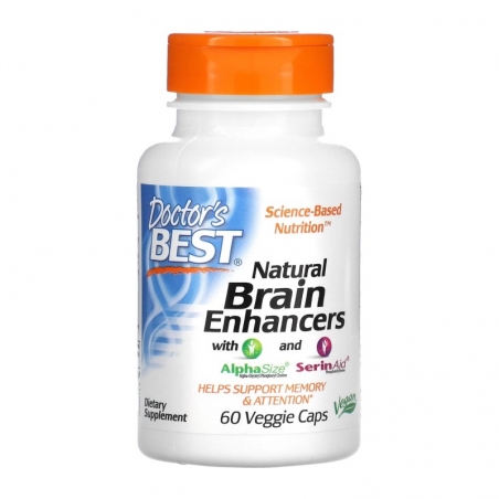 DOCTOR'S BEST Natural Brain Enhancers 60 veg caps.