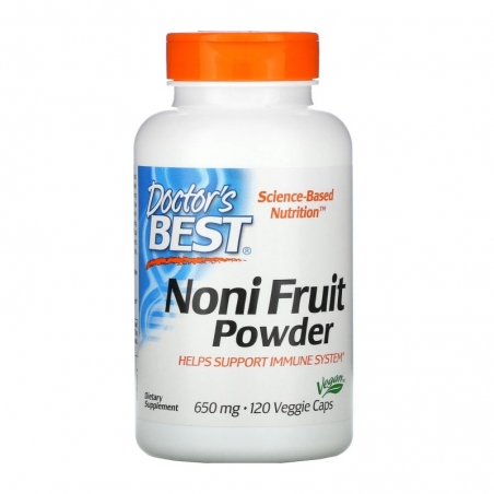 DOCTOR'S BEST Noni Fruit Powder 650 mg 120 veg caps.
