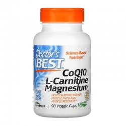 DOCTOR'S BEST CoQ10 L-Carnitine Magnesium 90 vcaps