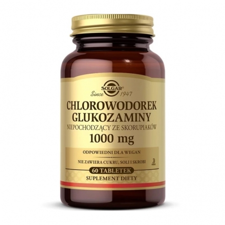 SOLGAR Chlorowodorek glukozaminy 1000 mg 60 tabs.