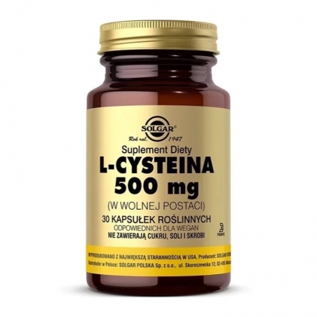 SOLGAR L-Cysteina 500 mg 30 caps.