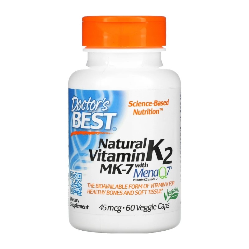 Doctors Best Vitamin K2 MK-7 45mcg 60 weg.kaps.