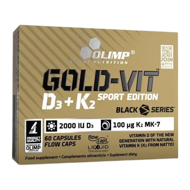 OLIMP Gold Vit D3+K2 60 kaps SPORT EDIT.