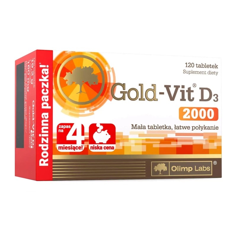 OLIMP Gold Vit D-3 2000 IU 120 tabs.