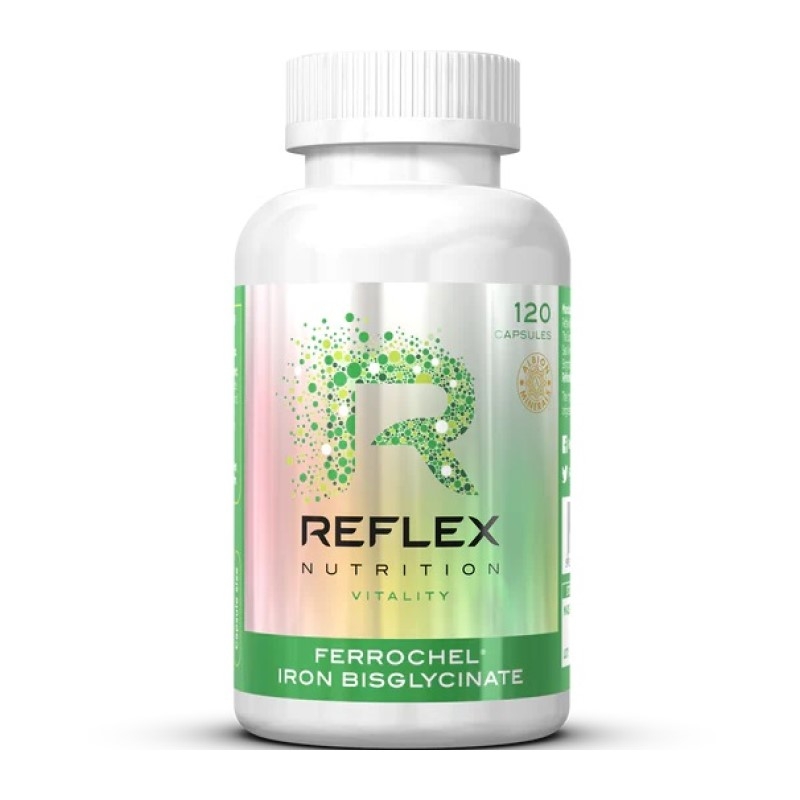 REFLEX Ferrochel Iron Bisglycinate 14 mg 120 caps.