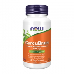 NOW FOODS CurcuBrain 400mg 50 vcaps.