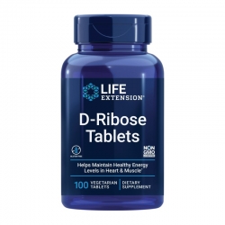 LIFE EXTENSION D-Ribose 100 veg tabs.