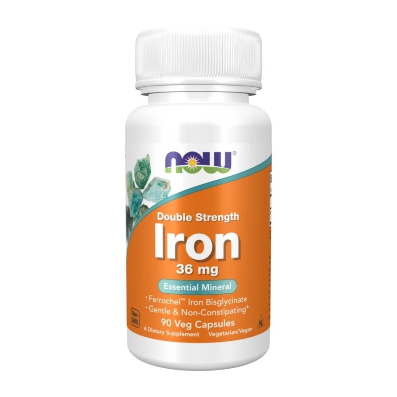NOW FOODS Iron Chela Double Strength 36mg 90 vcaps.