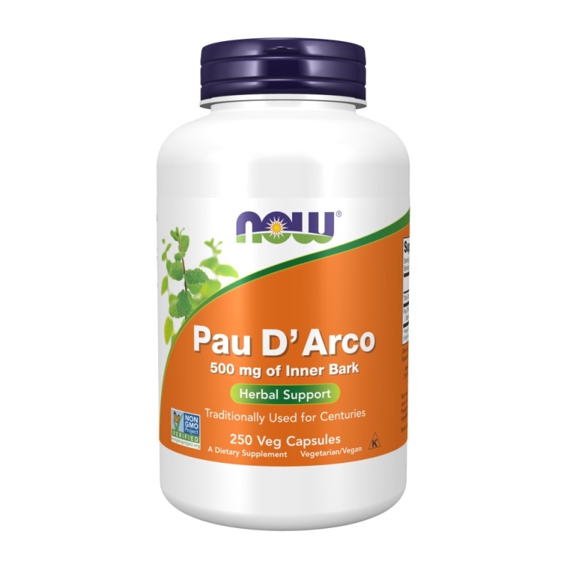 NOW FOODS Pau D' Arco 500 mg 250 veg caps.