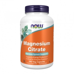 NOW FOODS Magnesium citrate 240 vcaps.