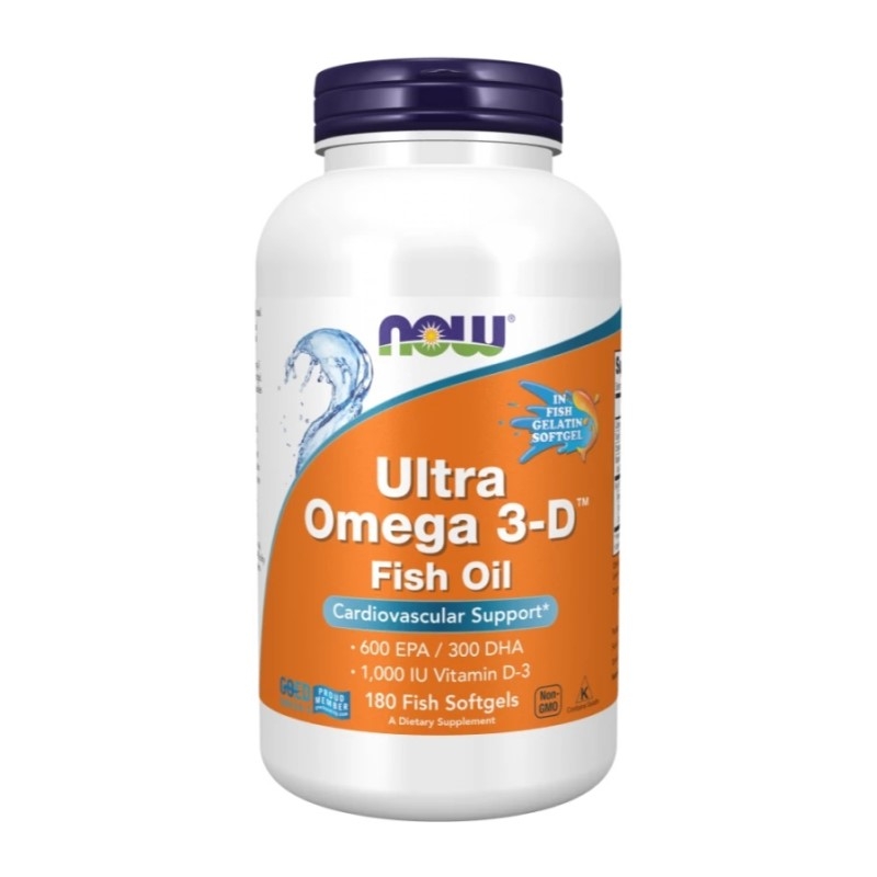 NOW FOODS Ultra Omega 3-D Vit.D-3 180 softgels