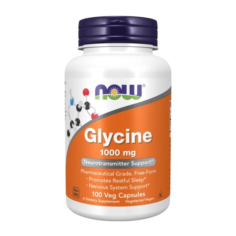 NOW FOODS Glycine 1000mg 100 vcaps