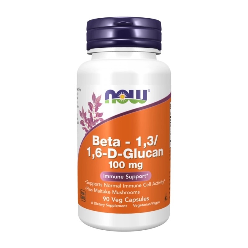 NOW FOODS Beta 1,3/1,6- D -Glucan 100mg 90 vcaps.